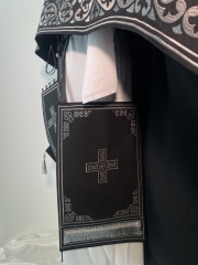 Облачення священника, вишите на габардині, вишивка "Сердечка" з вишитим галуном