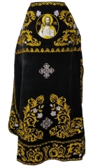 Облачення священника, вишите на габардині, вишивка &quot;Троянда&quot; з вишитим галуном