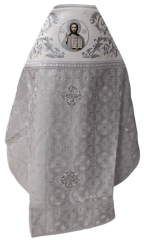 Облачення священника комбіноване з парчі &quot;Візантійський хрест&quot;, з вишитим опліччям, Вишивка &quot;Роза&quot;