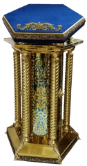 Аналой бічний, шестигранний 67х65см, (Висота 118-99см)
