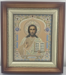 Ікони &quot;Вінчальна пара&quot; (літ. куп. ж-б., рам. кор., пр.) 26х23см