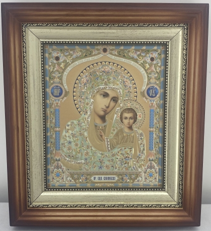 Ікони "Вінчальна пара" (літ. куп. ж-б., рам. кор., пр.) 26х23см