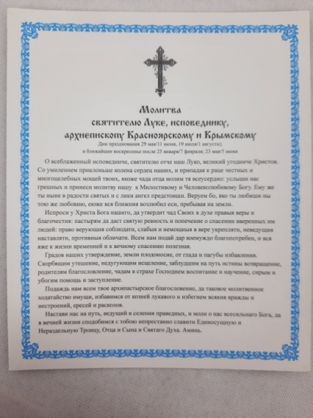 Ікона св. архієп. Лука Кримський