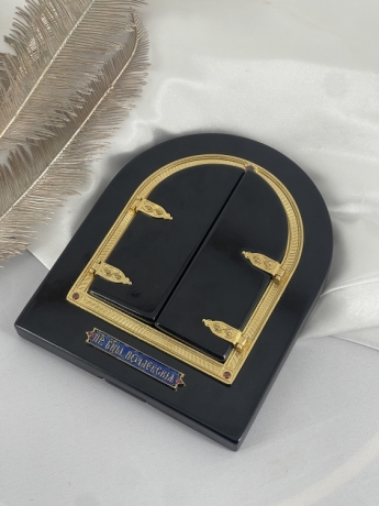 Ікона-складень "Богородиця Почаївська" 18x22x3,5см