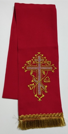 Закладка  "Крест"  красная 