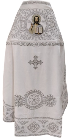 Облачення священника, вишите на оксамиті, вишивка "Коло" з вишитим галуном