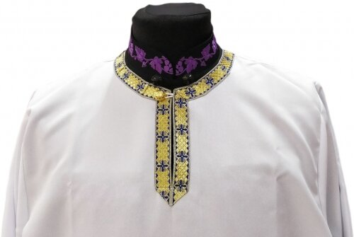 Підризник без вишивки, широкий + середній галун