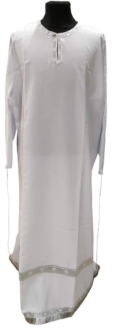 Підризник без вишивки, широкий + середній галун