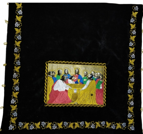 Облачення на престол, виноград, вузька вишивка