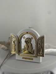 Ікона-складень "Богородиця Почаївська" 18x22x3,5см 