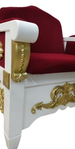Кресло-трон №9 декоративное золочение 