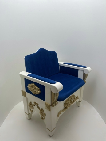 Крісло-трон №9 декоративне золочення 77х60 (висота 88см)