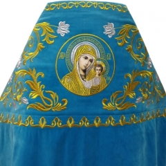 Облачення священника, вишите на оксамиті, вишивка &quot;Троянда&quot; з вишитим галуном