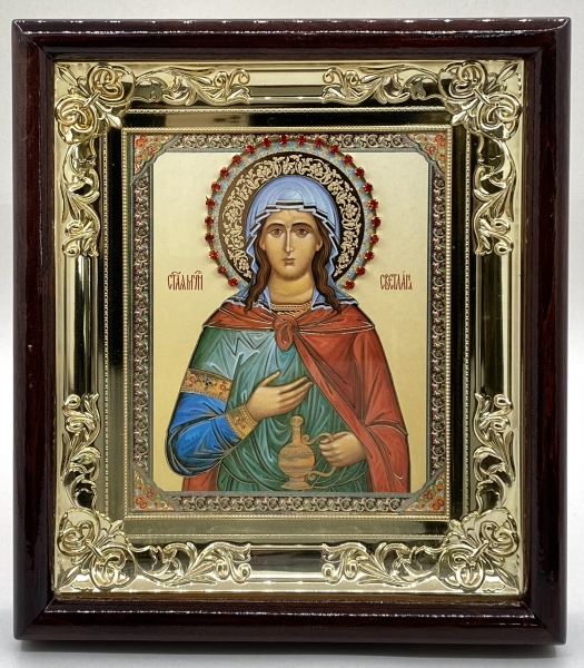 Икона свящ. муч. Светлана 26,5х23,5х4