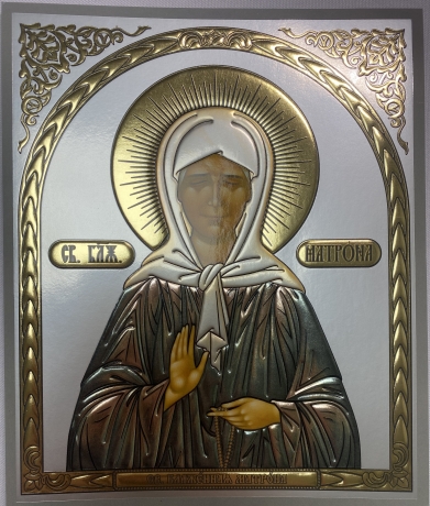 Ікона св. блаж. Матрона (Греція) 18х15см