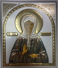 Ікона св. блаж. Матрона (Греція) 18х15см