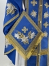 Облачення священника грецький крій, вишите на габардині з пришитим галуном, з вишитою іконою Богородиці 