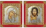 Ікона на дерев'яній планшетці. "Вінчальна пара" (Греція, Візантія) 18х21