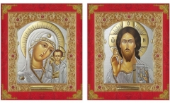Икона на деревянной планшетке. "Венчальная пара" (Греция, Византия) 18х21