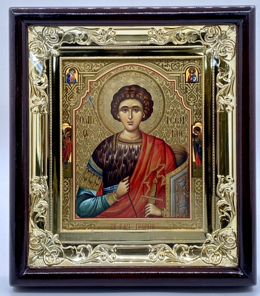 Икона свящ. вмч. Георгий 26,5х23,5х4