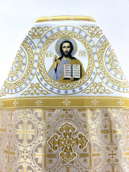 Облачення священника, з турецької парчі з пришивним галуном