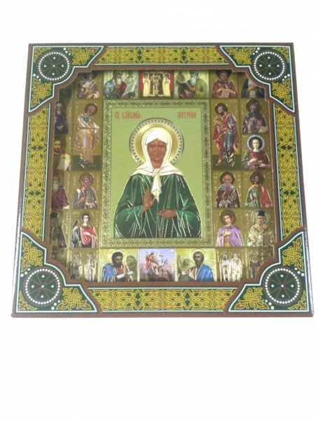 Подарункова ікона св. блаж. Матрона 26х26см