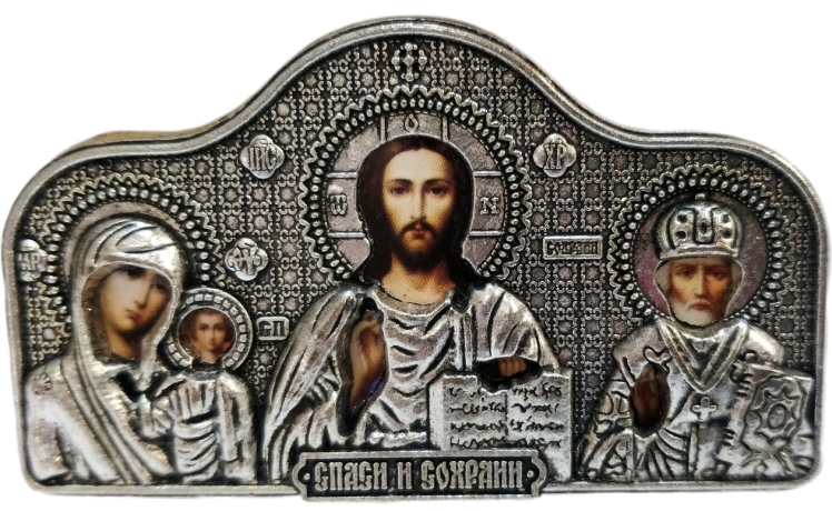 Автомобільний трійник (арка, метал.) 7х4см