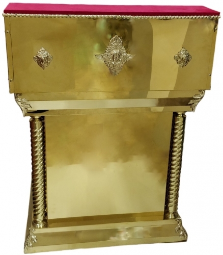 Аналой центральный красный (малый крест)