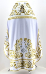 Облачення священника вишите на габардині, вишивка &quot;Роза&quot; з пришивним галуном