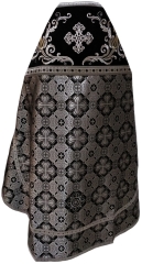 Облачення священника комбіноване з парчі &quot;Афонський хрест&quot;, з вишитим опліччям, візерунок &quot;Новий візерунок&quot;