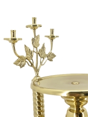 Літейне блюдо, латунне, діаметер 31см, висота 38см №1