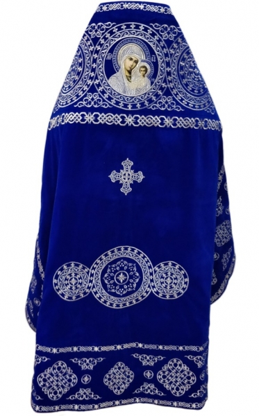 Облачение священника, вышитое на бархате, вишивка