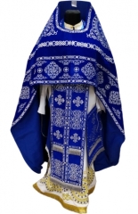 Облачення священника, вишите на оксамиті, вишивка &quot;Коло&quot; з вишитим галуном