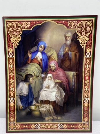 Кіот з літографіями Двунадесятих Свят 37,5х31см