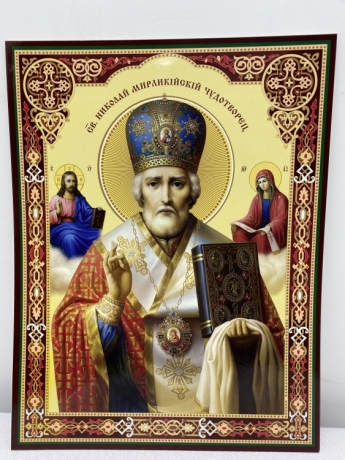 Кіот з літографіями Двунадесятих Свят 37,5х31см