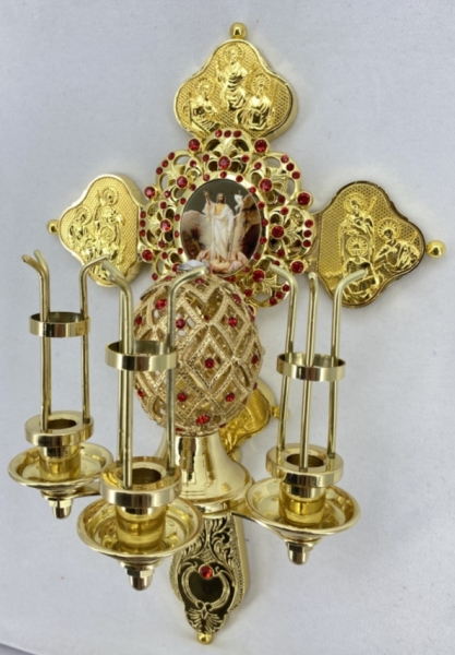 Трисвічник Пасхальний кит. №11 31х19х12см