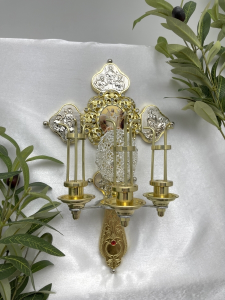 Трисвічник Пасхальний кит. №11 31х19х12см