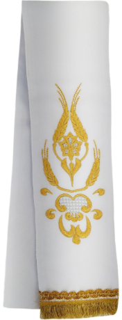 Закладка  "Василек"  белая 