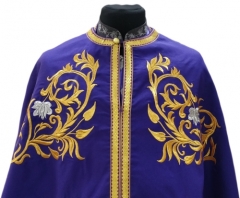 Облачення священника грецький крій, вишите на габардині, вишивка &quot;Троянда&quot; з пришивним галуном