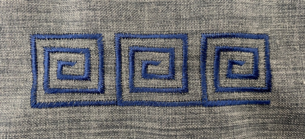 Підрясник з вишивкою, платтєвий, тканина габардин