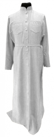 Підрясник з вишивкою, платтєвий, тканина габардин