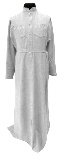 Підрясник з вишивкою, платтєвий, тканина габардин