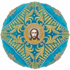 Митра "Корона" голубая