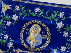 Покровці та воздухи, вишиті на оксамиті, вишивка "Лілії"