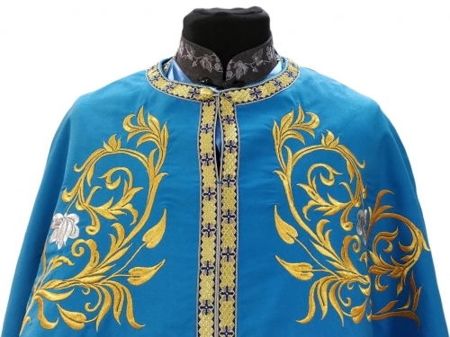 Облачение священника греческий крой, вишитое на габардине, вишивка