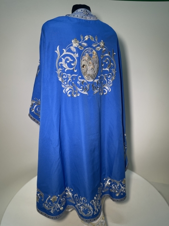 Облачення священника грецький крій, вишите на габардині, вишивка "Троянда" з пришивним галуном