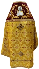 Облачення священника комбіноване з парчі, з вишитим опліччям, Вишивка &quot;Нова вишивка&quot;