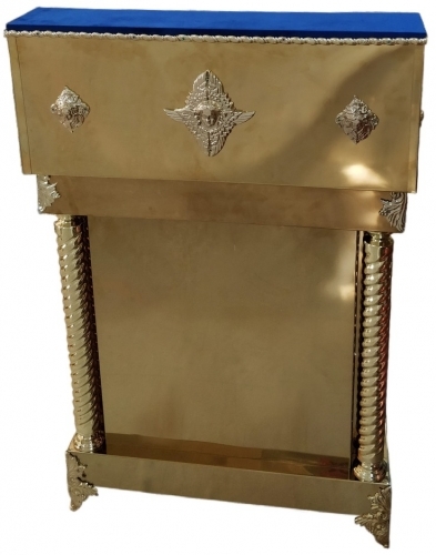 Аналой центральный 76см синий (Крест большой)