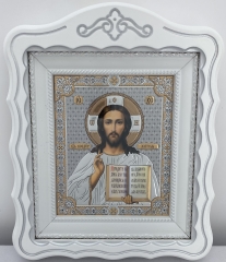 Ікони &quot;Вінчальна пара&quot; літ. тиснена, біл., пат. ср. 30х24см