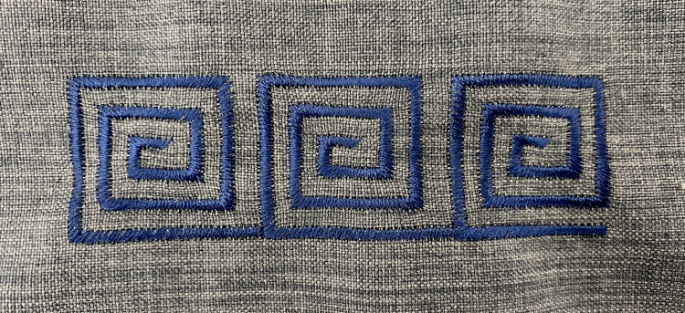 Підрясник з вишивкою, платтєвий, тканина габардин